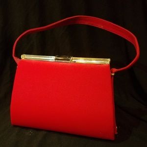 Retro Style Red Handbag